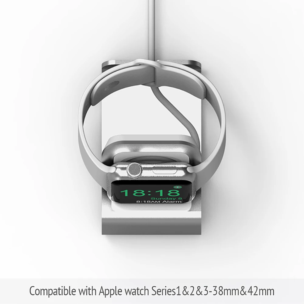 Силиконовая Подставка для зарядки станция держателя док-станция для Apple Watch Iwatch Series17273 зарядное устройство держатель кабеля противоскользящая Подставка для зарядки
