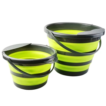 

Collapsible Portable Bucket Folding Foldable Water Container Bin with Sturdy Handle For Wash Car Camping Backpacking Outdoor