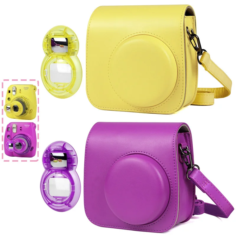 2019 Новый чехол для камеры Fujifilm Instax Mini сумка из искусственной кожи с плечевым