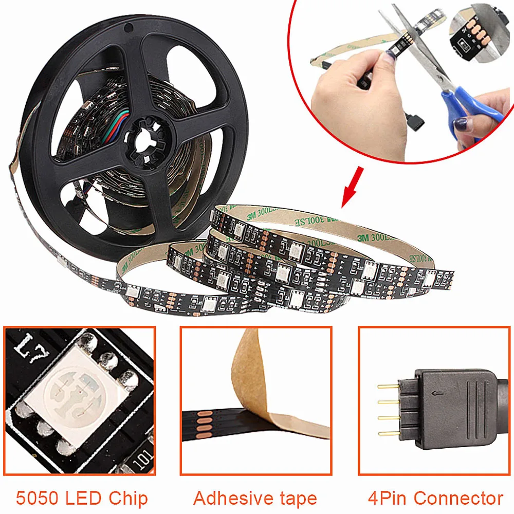  LED Night Light for Kid USB LED Strip RGB Night Lamp bedroom Closet Cabinet Stairs Lights 5V 5050 5 - 32998283704
