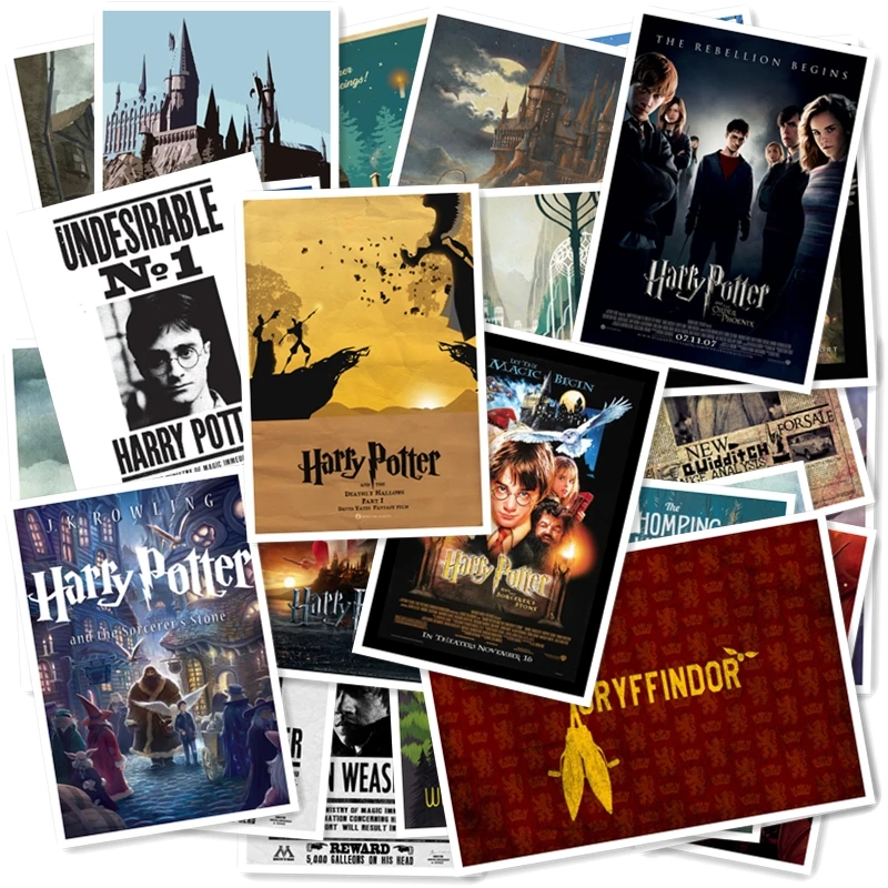 

Academy of Magic Potter 20/pcs PVC Series Stickers Classic Creative Design collection Gift High quality Printing