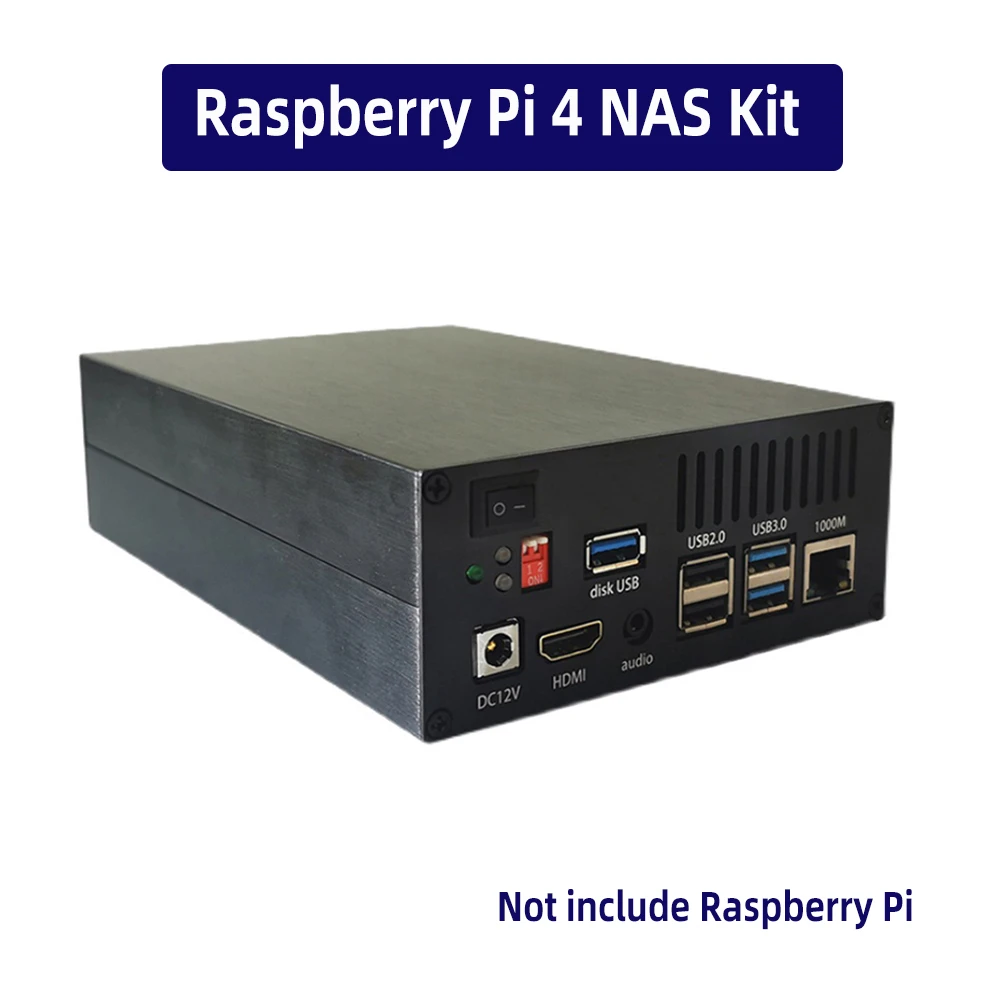 Raspberry Pi 4 NAS almacenamiento en red, disco de trabajo en la nube privada, RAID, duro Dual, con caja de aluminio para RPi 4B|Accesorios de tablero de demostración| - AliExpress