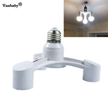 

3In1 E27 to E27 extended LED Lamp Bulbs Socket Splitter Adapter Holder For Photo Studio