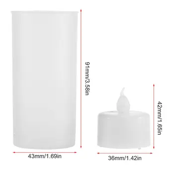 

1PC LED Rechargeable scented decorative tea light candle set Flameless Sound Sensor LED Candle velas candles ledLight bougeoir