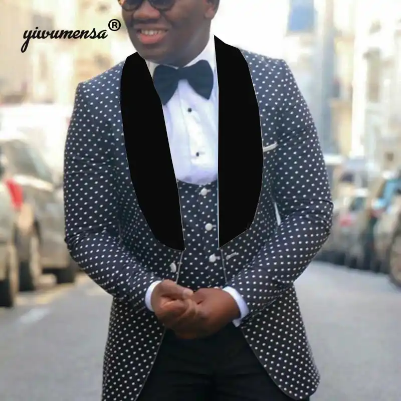 Traje Boda Hombre Men Suits For Wedding Black Shawl Laple Groomsman Man Suit Custom Made Jacket With Pants 3 Pieces Suit Mens Aliexpress