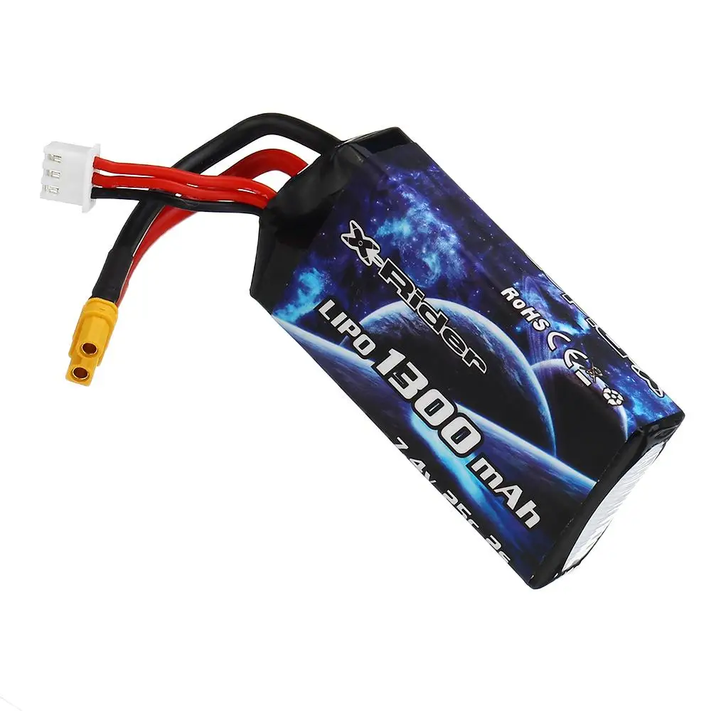 X-Rider Фламинго Модернизированный 7,4 v 1300mAh 25C 2S Lipo аккумулятор для 1/8 RC трехколесные запасные части