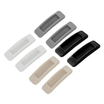 2pcsset Self adhesive Plastic Sliding Door Pull Utility Window Handle Cupboard Cabinet Kitchen Drawer Knobs