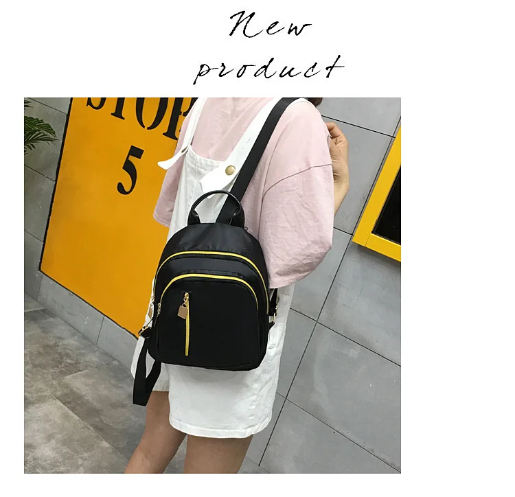 Dillon Hot Celebrity Style Backpack Women's Waterproof Nylon Backpack New Style School Season Versatile Cool Small Backpack