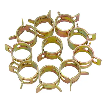 

Clamp Fuel Pipe Clips Parts Set Car Spring Water Pipe Tube Gold Accessory