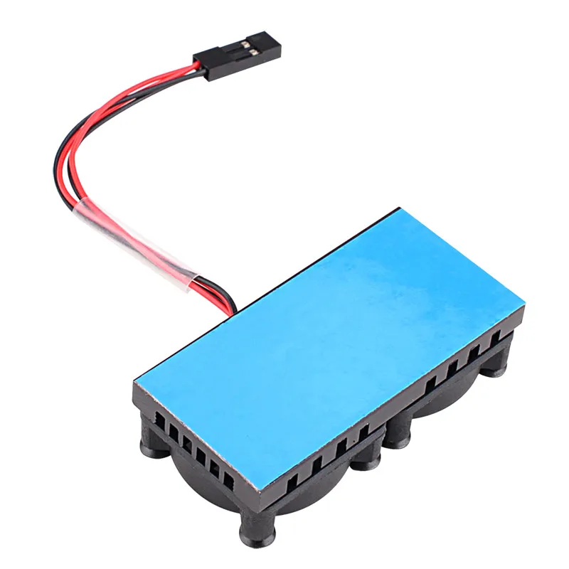 enokay raspberry pi 2b 3b cooling dual fan heatsink 5_副本