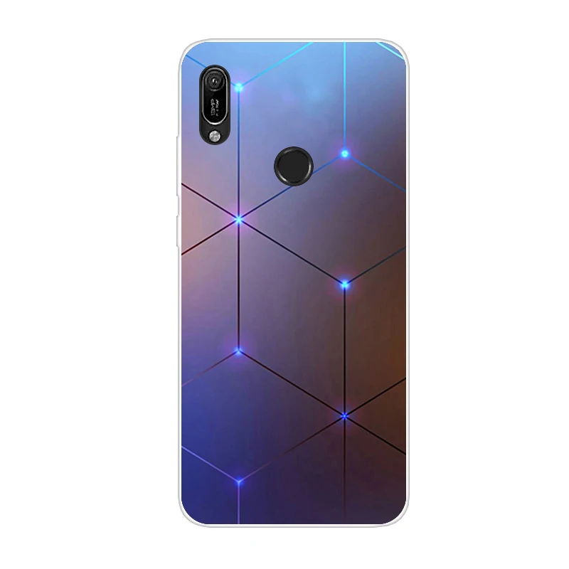 Небесно-голубой Huawei y6 чехол huawei Y6 кремния с покрытием из термополиуретана мягкий чехол для телефона для huawei Y6 MRD-LX1 MRD-LX1F Y 6 pro Y6 рrime - Цвет: Небесно-голубой
