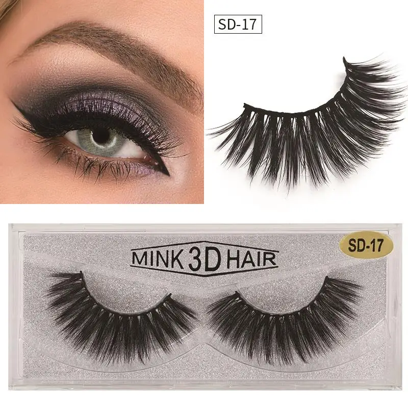 つけまつ毛 クロスタイプ 黒 フェイクミンク 3D ブラック ぱっちり