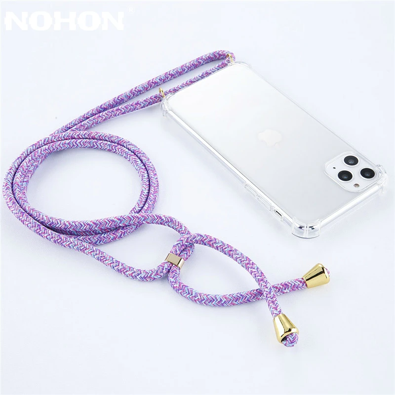 Nohon чехол для телефона iPhone 11 Pro Max X XR XS ремешок шнур цепь Мобильный противоударный