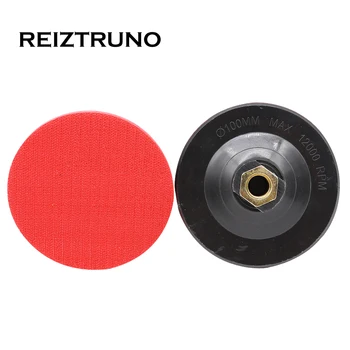 

REIZTRUNO 1 pcs Plastic Backer Pad iron Thread With Hook & Loop Abrasive Tool Diamond Polishing Pads 3mm eva Foam Back pads