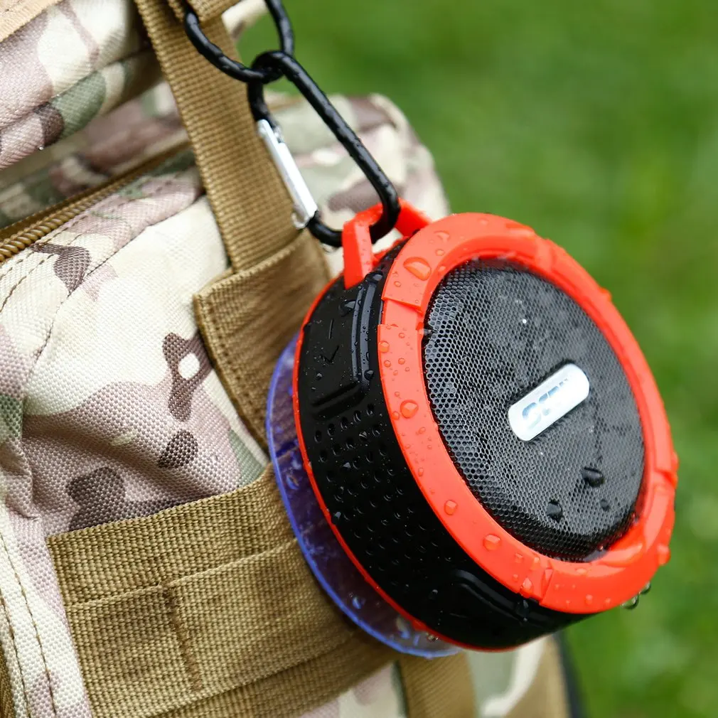 C6 Водонепроницаемый на открытом воздухе Bluetooth Динамик TF Беспроводной музыка громкий Динамик Портативный Динамик s Душ велосипед Динамик для велосипеда/Ванная комната