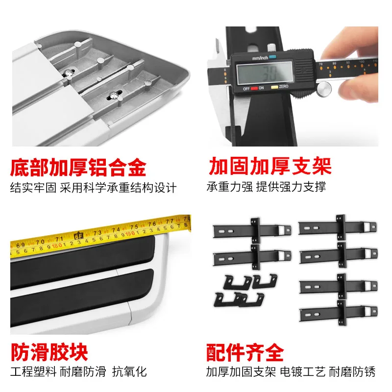 High Quality aluminum Car Running Boards Auto Side Step Bar Pedals for Volkswagen Touareg 2010