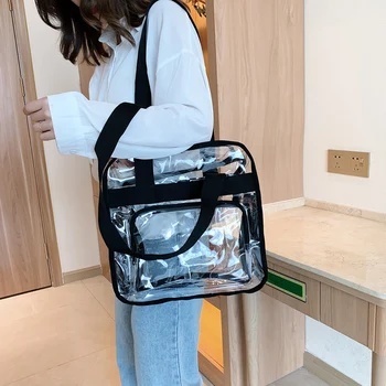 

PVC Transparent Women Shoulder Messenger Bag Vacation Ladies Handbags Female Classic Elegant Crossbody Shoulder Bag