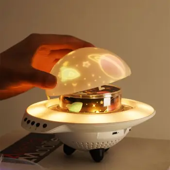 

USB Rechargeable LED Starry Sky Star Night Light Rotating Lamp Projector with Bluetooth Remote Control 3 Lighting Modes