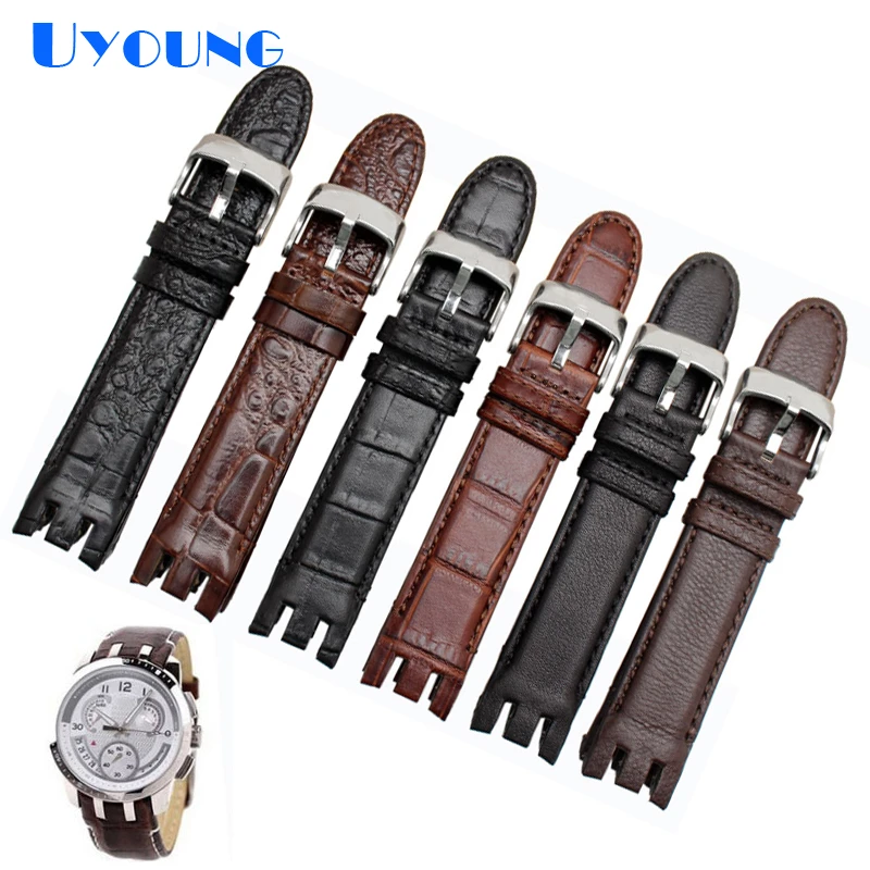High Quality Genuine Leather Watch Strap For Swatch Yrs403 412 402g Watch Band 21mm Watchband Men Curved End Watches Bracelet Watchbands Aliexpress High Quality Genuine Leather Watch Strap For Swatch Yrs403 412 402g Watch Band 21mm Watchband Men Curved End Watches Bracelet Watchbands Aliexpress