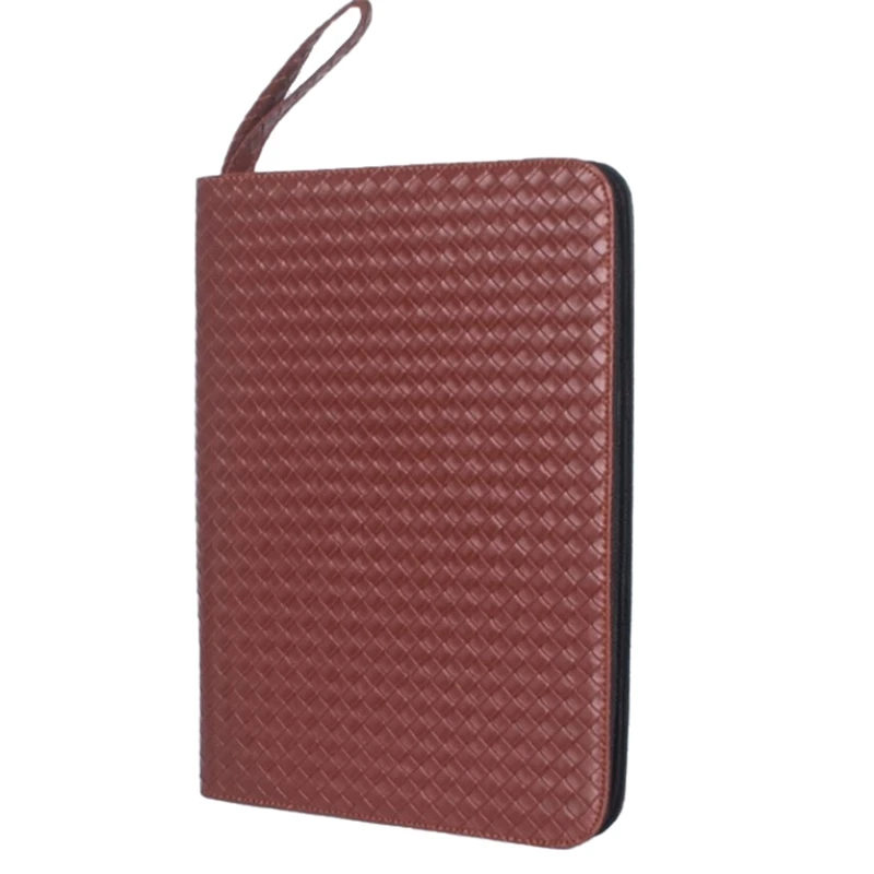 

48 Roller Ball Pen Fountain Pen Ballpoint Pen Bag Brown Leather Pencil Case Pencil Bag