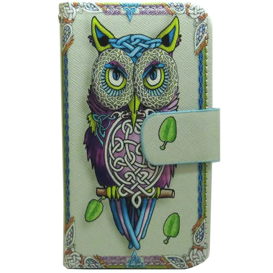 OWL 1x Лев сова кошка собака волк Панда Кролик Божья коровка Медведь Олень кошелек с тигровой расцветкой флип-чехол для Nokia Lumia 535 540 625 630 640 650 - Цвет: OWL