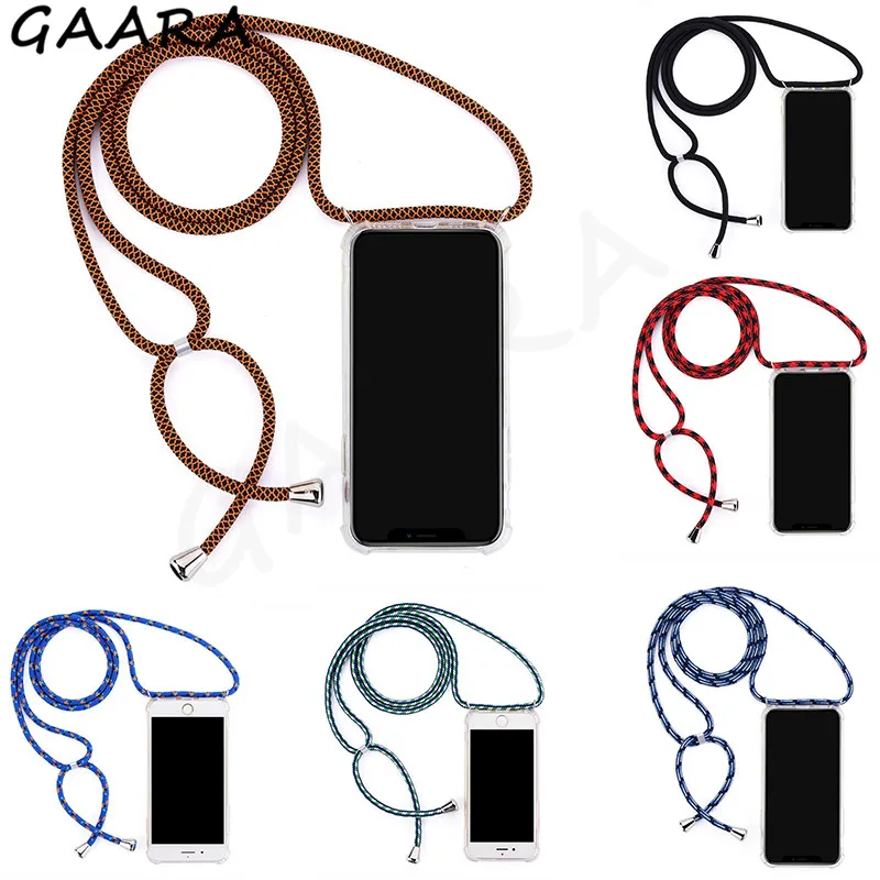 

Clear Phone Case With Rope for Samsung Galaxy A10 A30 A50 A70 A90 A5 A6 A7 A8 A9 Plus Strap etui Galaxy A6s A8s A9s A10E A20E
