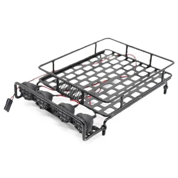 

RC 1:10 Roof Luggage Rack LED Light Bar Wrangler for Tamiya CC01 SCX10 Axial 515