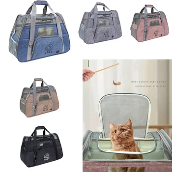 

Cat Carrier Portable Pet-Pack Carrying Puppy-Crate-Handbag For Small Animals Foldable Small Outgoing Hand Bag