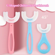 

Kids U- Shaped Toothbrush Manual Toothbrush Oral Cleaning Tool Children Training Teeth Cleaning Whole Mouth Toothbrush For Kid