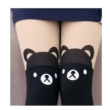 Girl Tights 10 Милые детские колготки для девочек бархатные чулки до колена белые колготки принцессы для девочек с рисунком кота - Цвет: Girl Tights 10