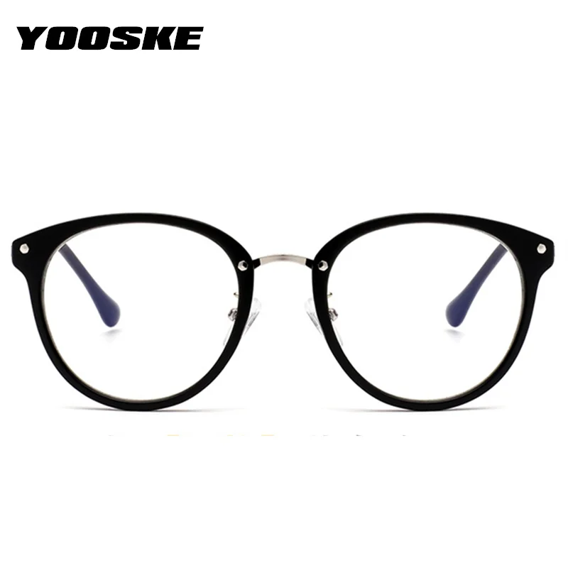 YOOSKE винтажная оправа для очков, женские ретро очки по рецепту, модная плоская оправа для глаз, оптические очки, ультралегкие очки