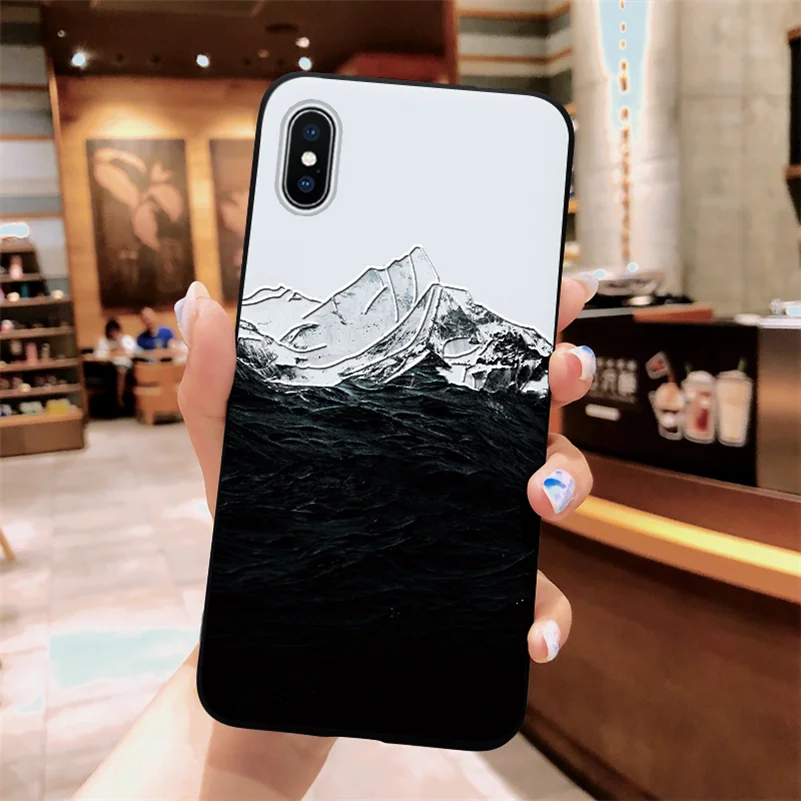 3D Матовый чехол Emboss чехол для iPhone 7 6 6S 8 Plus X 5 5S SE 10 11 Pro XS Max XR TPU задняя крышка силикон для iphone 8 Plus Coque - Цвет: bheishan