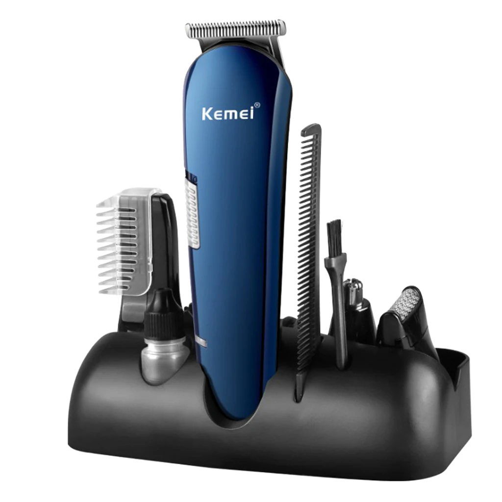Kemei KM-550 Professional Electric Hair Clipper Rechargeable Cordless Beard Trimmer Men Body Nose Trimmer Razors Gift Sets 