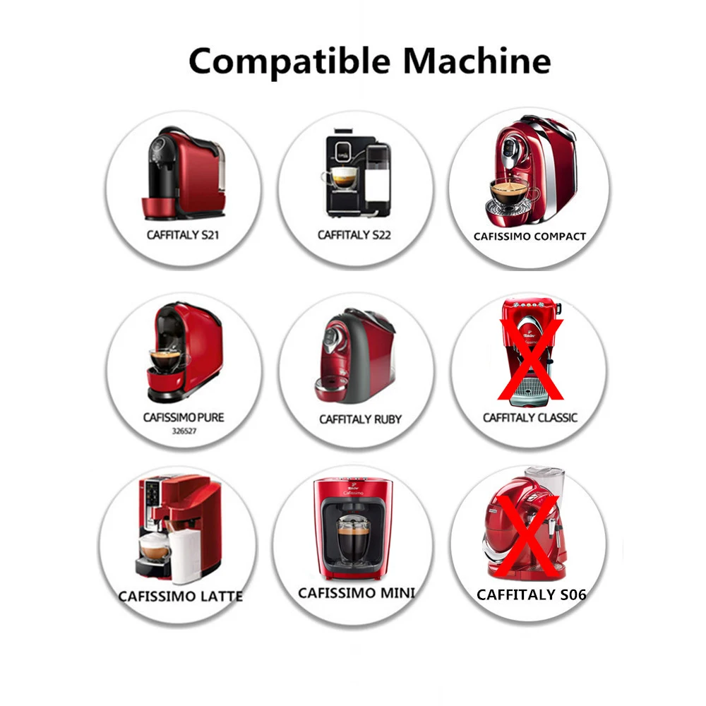 Caffitaly Tchibo кофейная капсула чашка многоразовая Cafissimo K-fee многоразовая Crema капсула кофе из нержавеющей стали Темпер
