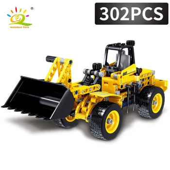 

302pcs DIY Wheel Shovel Urban Engineering Building Blocks City Construction Truck Vehicle Children's Creative Educational Toys