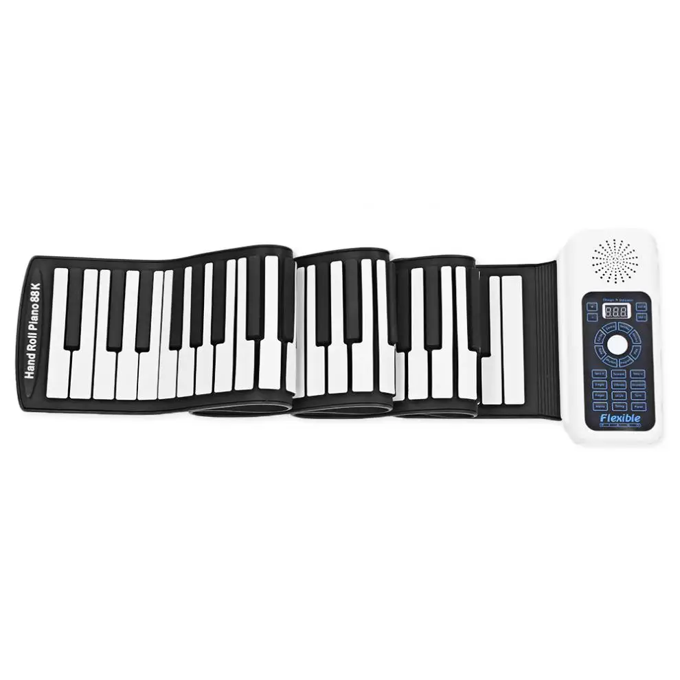 88 клавиш USB MIDI рулон пианино электронная портативная силиконовая Гибкая клавиатура орган встроенный динамик электронный орган горячая распродажа