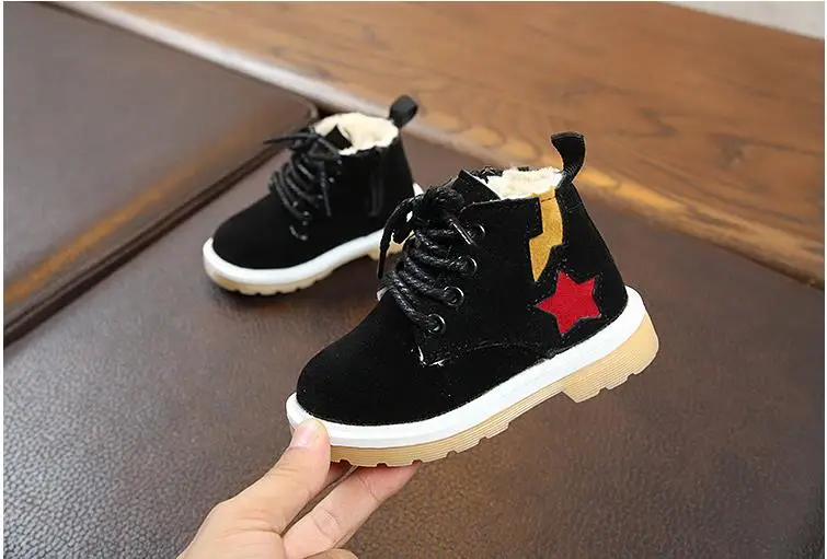 COZULMA Winter Baby Boys And Girls Shoes Boots Kids Fashion Snow Boots Children Warm Plush Cotton Thick Soft Shoes for 1-8 Years