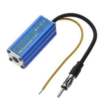 

Changer FM Radio Auto Car Frequency Converter Stereo Antenna Easy Install 76 90MHz Accessories Band Expander Metal 3 In 1 12V