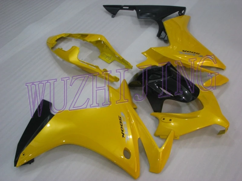 INJECTION mold Обтекатели CBR500 RR 2013 Набор для всего тела CBR 500 RR жемчужно-желтый мотоцикл обвес CBR 500 RR 2013 - Цвет: INJECTION mold
