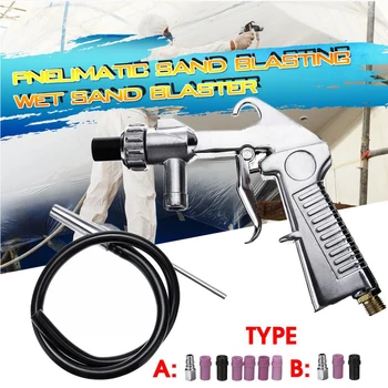

WENXING Sandblaster Feed Blast Gun Air Siphon Sand Blasting Abrasive Tool Ceramic Nozzles Tips Kit Power Tools Sprayer