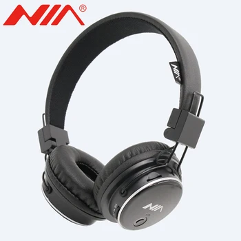

Original NIA Q8 Wireless Bluetooth Headphone Foldable Stereo Headsets with Mic Sport Earphone Support TF Card FM Radio App