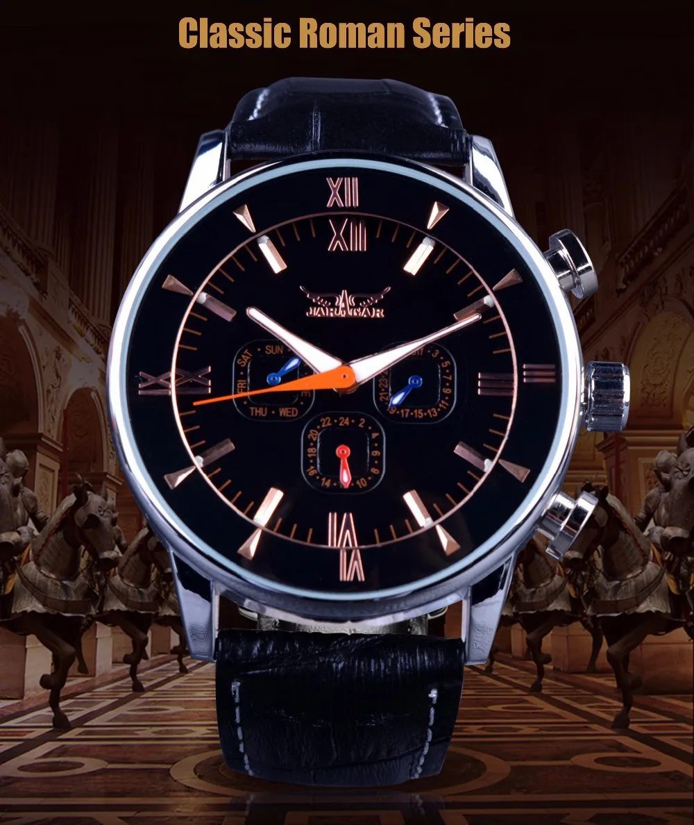 

Jargar Analog Watch Men's Fashion Casual Multi-functional Fully Automatic Analog Watch