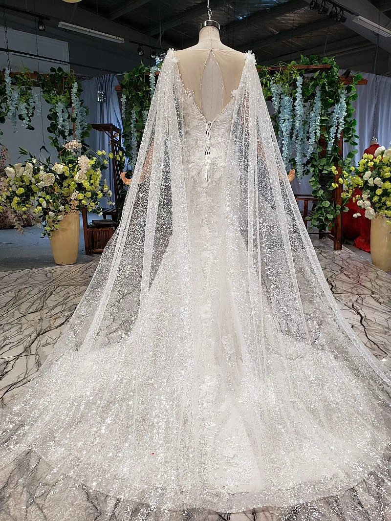 AIJINGYU свадебное платье Арабские платья для продажи скромные пышные рукава Bridals Роскошные прозрачные большие размеры на заказ свадебное