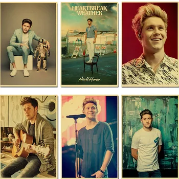 

One Direction Member Singer Niall Horan Retro Posters Art Movie Painting Kraft Paper Prints Home/ Room/Bar Decor Wall Stickers