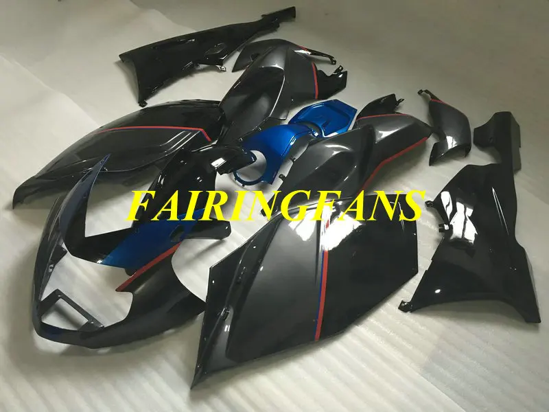Мотоцикл комплект обтекателей для K1200S 05 06 07 08 K 1200S K1200 2005 2006 2007 2008 серого и черного цветов, Обтекатели Кузов+ подарки BA09