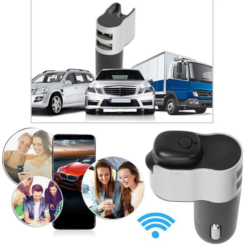 M10 Bluetooth 4,2 A2DP MP3 плеер Handsfree Bluetooth комплект fm-передатчик 5 в 3.1A два usb порта автомобильное зарядное устройство для устройства Handsfree Вызов