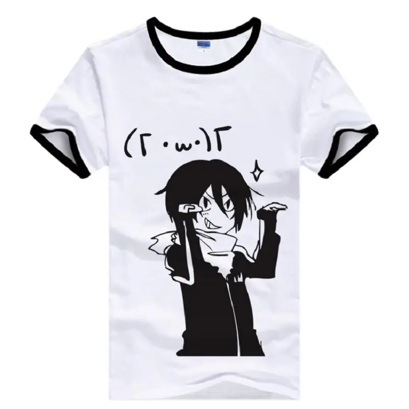 Noragami YATO хлопковая Футболка Harajuku преппи мультфильм дышащая свободная футболка |