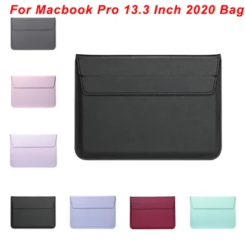 

For Macbook Pro 13.3 2020 Sleeve Bag Scratch Resistance PU Leather Laptop Bag Envelope Protective Bag For Macbook Pro 2020 13.3