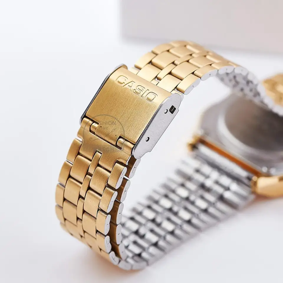 CASIO QUARTZ　メンズ　GOLD/GOLD　海外モデル 新品未使用 Casio watch gold watch men top brand luxury Dual display