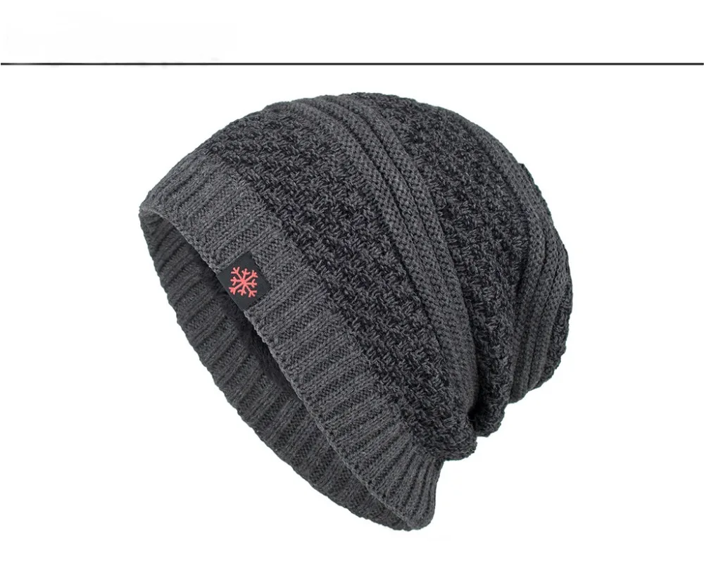 Женская шапка, Hiver,, Мужская Вязанная, Skullies, зимняя, Вязанная, бини, двухслойная, теплая, шапка, s, толстая, лыжная, Bone Touca Inverno